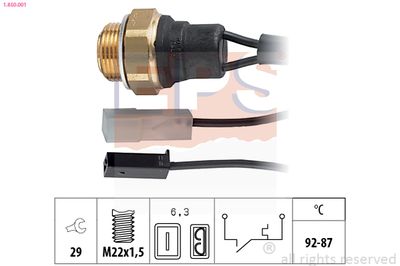 Termoslēdzis, Radiatora ventilators EPS 1.850.001