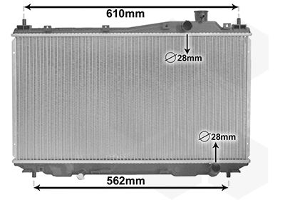 Radiators, Motora dzesēšanas sistēma VAN WEZEL 25002113