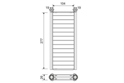 Теплообменник, отопление салона VALEO 811585