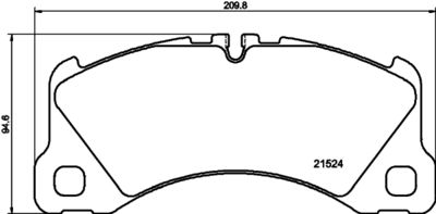 Bremžu uzliku kompl., Disku bremzes HELLA PAGID 8DB 355 040-051