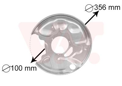 Dubļu sargs, Bremžu disks VAN WEZEL 3029373