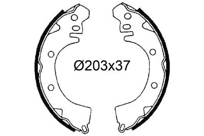 Bremžu loku komplekts VALEO 564330