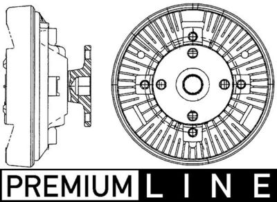Сцепление, вентилятор радиатора MAHLE CFC 228 000P