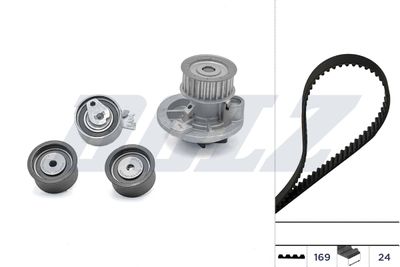 Водяной насос + комплект зубчатого ремня DOLZ KD068