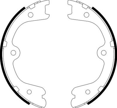 Bremžu loku kompl., Stāvbremze HELLA 8DA 355 050-851