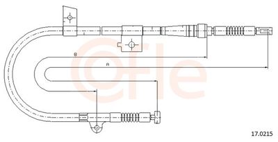 Тросик, cтояночный тормоз COFLE 92.17.0215