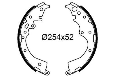 Bremžu loku komplekts VALEO 564308