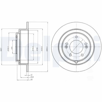 Bremžu diski DELPHI BG4262