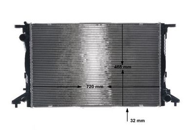 Radiators, Motora dzesēšanas sistēma MAHLE CR 960 000S