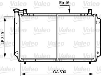 Radiators, Motora dzesēšanas sistēma VALEO 731083
