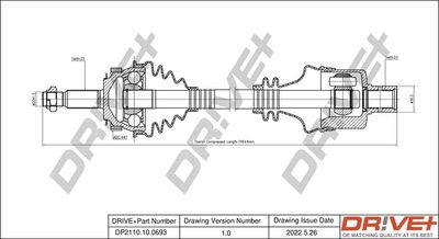 Приводной вал Dr!ve+ DP2110.10.0693