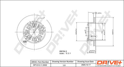 Тормозной диск Dr!ve+ DP1010.11.0002