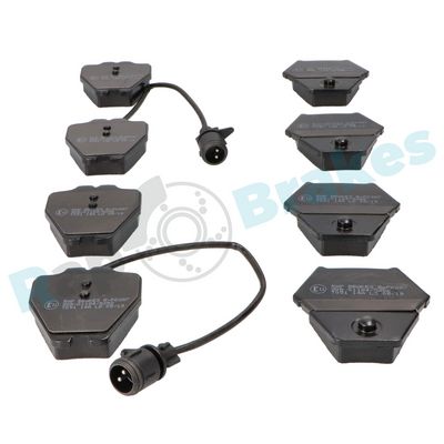 Bremžu uzliku kompl., Disku bremzes RAP BRAKES R-P0287