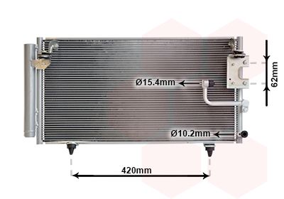 Конденсатор, кондиционер VAN WEZEL 51015702