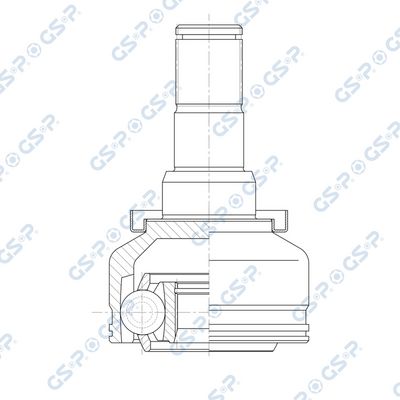 Шарнирный комплект, приводной вал GSP 602236
