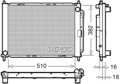 модуль охлаждения DENSO DRM23104