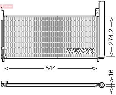 Конденсатор, кондиционер DENSO DCN50116