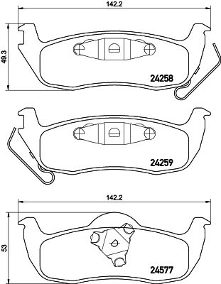 HELLA PAGID 8DB355012181 Bremžu uzliku kompl