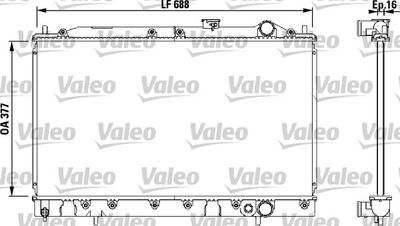 Radiators, Motora dzesēšanas sistēma VALEO 732540