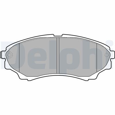 Комплект тормозных колодок, дисковый тормоз DELPHI LP2036