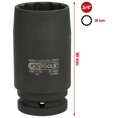 Muciņatslēga KS TOOLS 150.1736