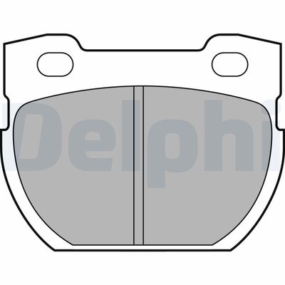 Комплект тормозных колодок, дисковый тормоз DELPHI LP1847
