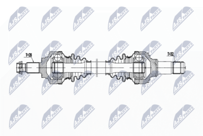Приводной вал NTY NPW-BM-195