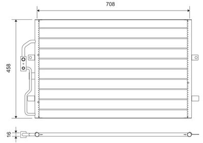 Конденсатор, кондиционер VALEO 812710