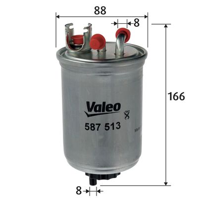 Degvielas filtrs VALEO 587513