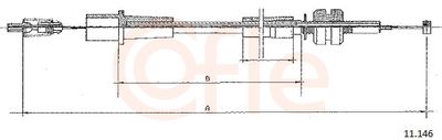 Тросик газа COFLE 11.146