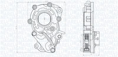 Масляный насос MAGNETI MARELLI 351516000106