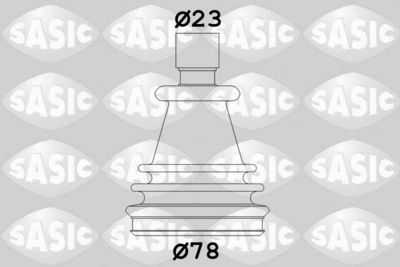 Комплект пыльника, приводной вал SASIC 2933163