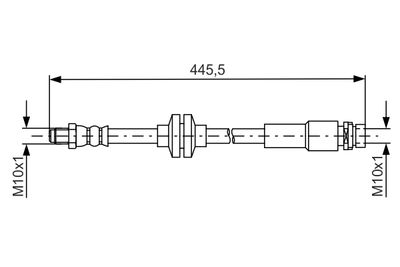 Тормозной шланг BOSCH 1 987 481 668