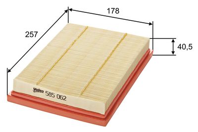 Gaisa filtrs VALEO 585062