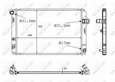 Radiators, Motora dzesēšanas sistēma NRF 58382