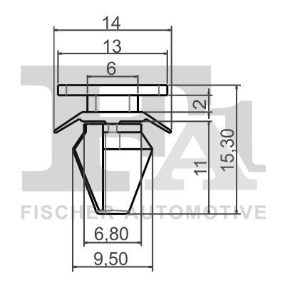 Зажим, молдинг / защитная накладка FA1 55-40027.5