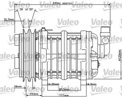 Компрессор, кондиционер VALEO 815800