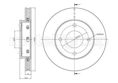 Bremžu diski METELLI 23-0623C