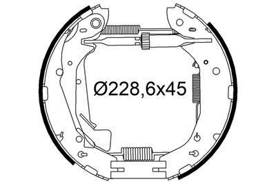 Bremžu loku komplekts VALEO 554970
