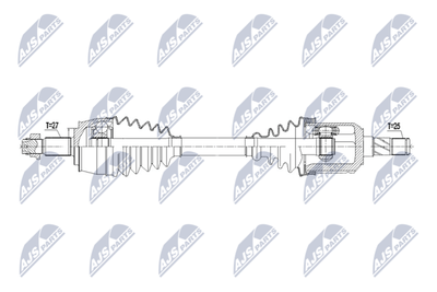 Приводной вал NTY NPW-FT-085