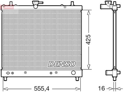 Radiators, Motora dzesēšanas sistēma DENSO DRM35006