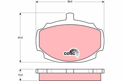 Комплект тормозных колодок, дисковый тормоз TRW GDB331