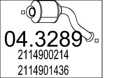 Катализатор MTS 04.3289