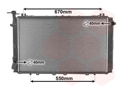 Radiators, Motora dzesēšanas sistēma VAN WEZEL 13002150