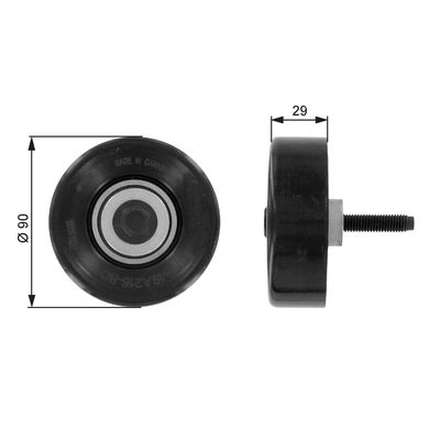 Parazīt-/Vadrullītis, Ķīļrievu siksna GATES T36089