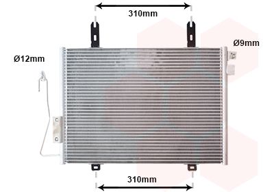 Конденсатор, кондиционер VAN WEZEL 43005221