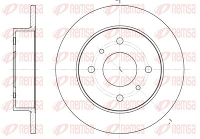 Bremžu diski REMSA 6200.00