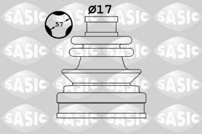 Комплект пыльника, приводной вал SASIC 1906098