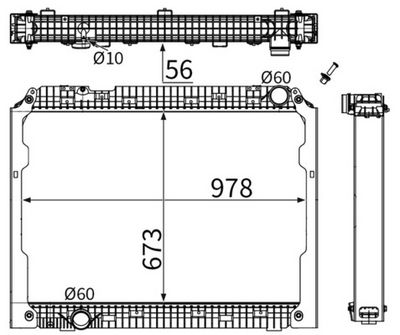 Radiators, Motora dzesēšanas sistēma MAHLE CR2221001S