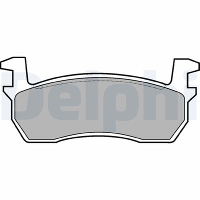 Bremžu uzliku kompl., Disku bremzes DELPHI LP259